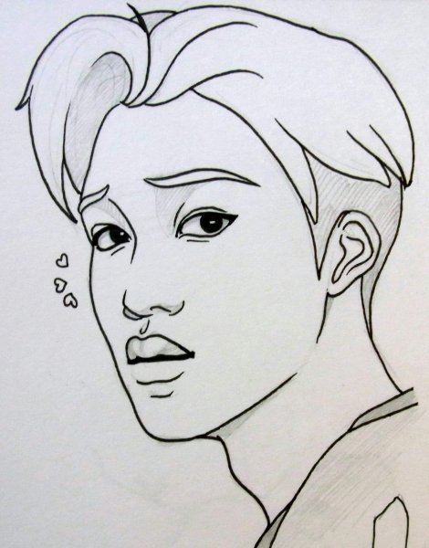 Корейцы рисунки карандашом для срисовки