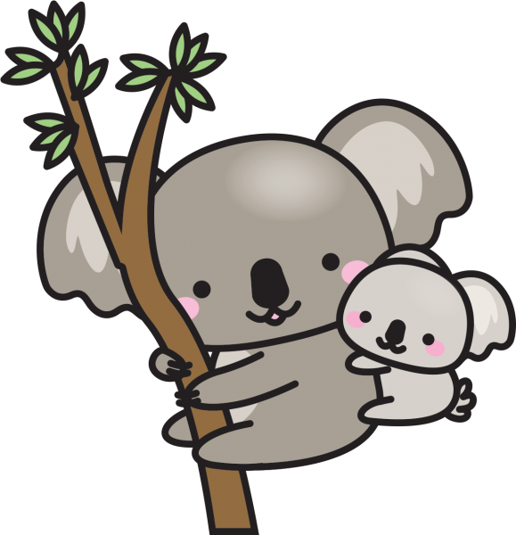 Коала для срисовки