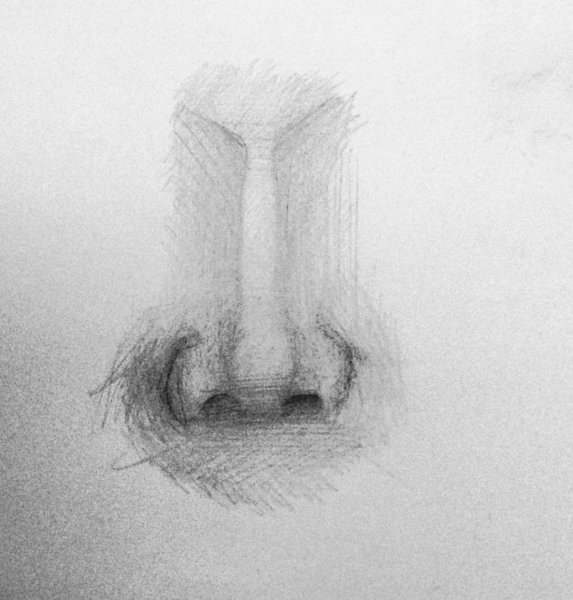 Рисование носа