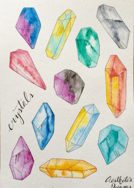 Кристаллы для срисовки