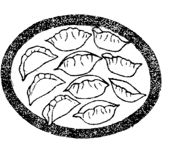 Пельмени раскраска для детей