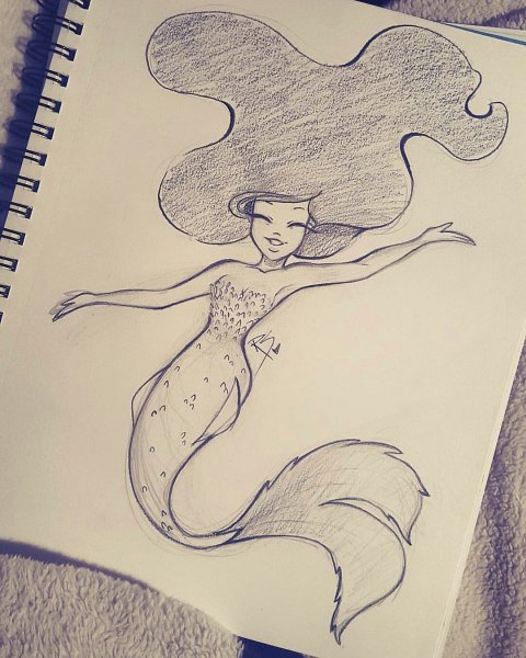 Идеи для рисования русалок