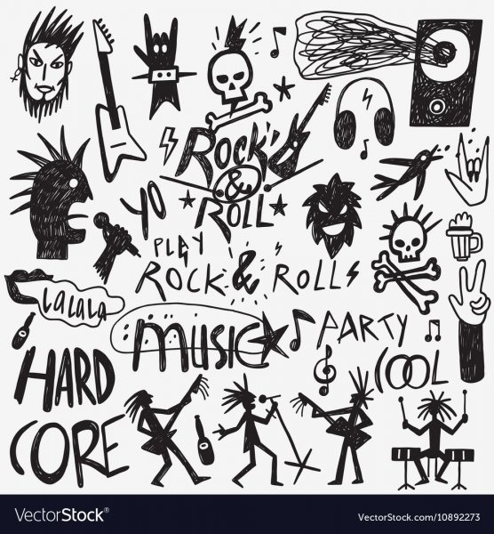 Рисунки в стиле панк рок