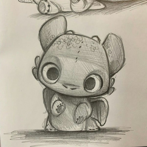 Милые скетчи карандашом