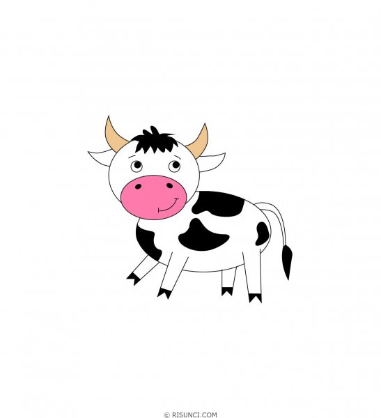 Бычок для рисования