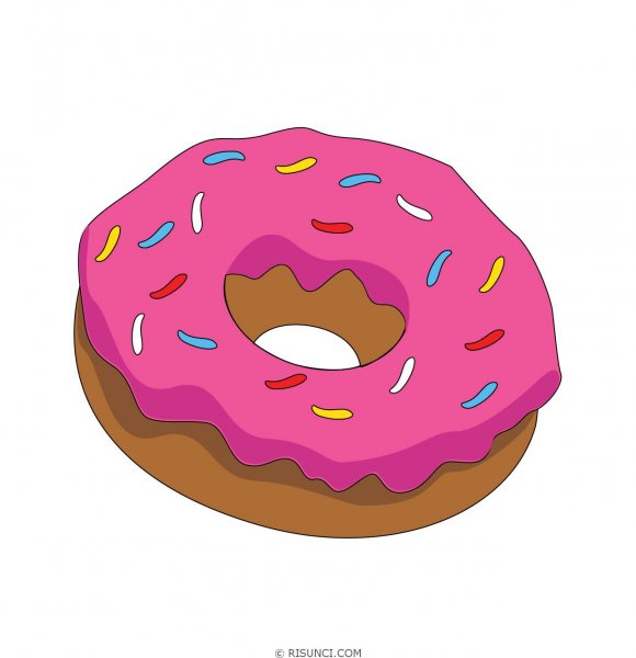 Пончик карандашом