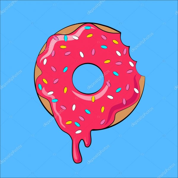 Пончики нарисованные