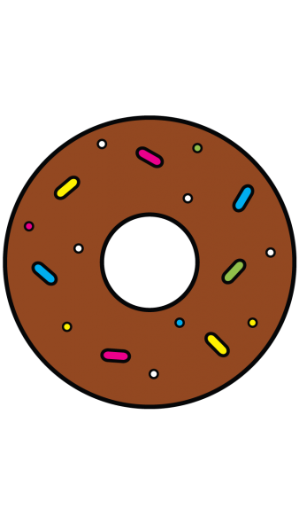 Рисовать пончик