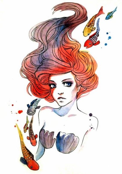 Стиль иллюстрации девушка