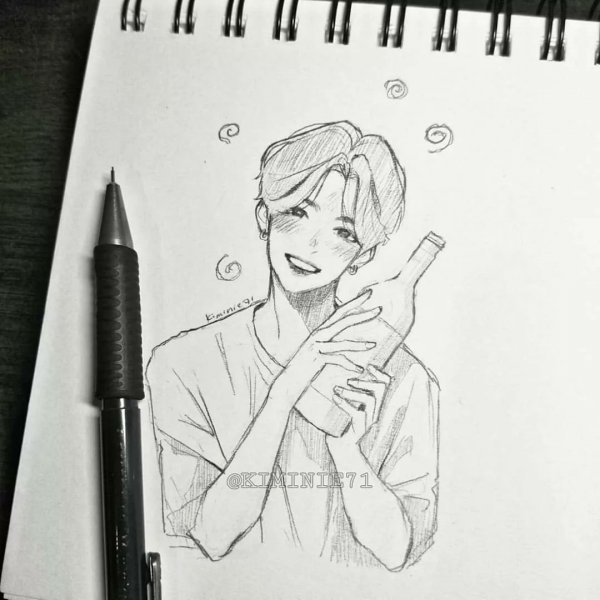 БТС срисовка Чонгука