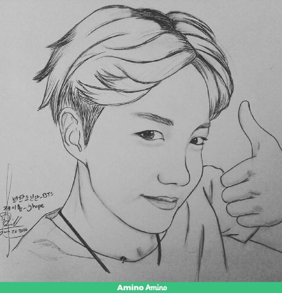 Рисунки БТС Джей Хоуп