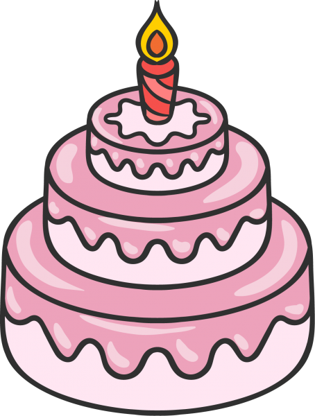 Рисунок торта для срисовки