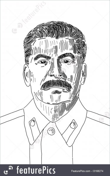 Сталин портрет а4