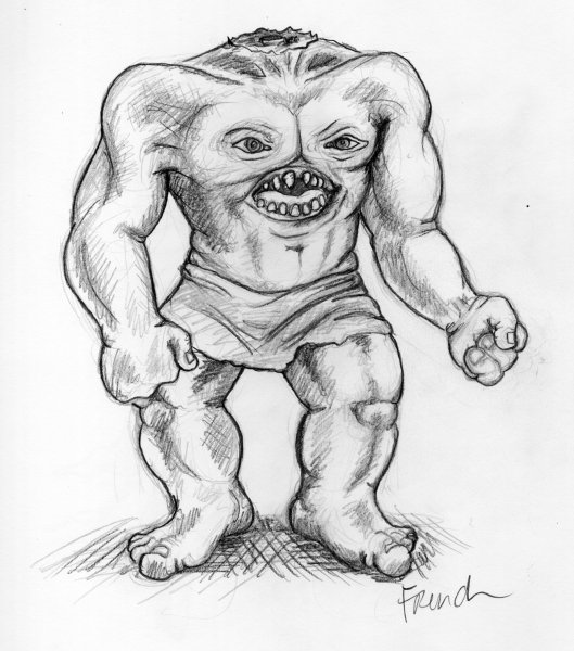 Рисунки монстров карандашом