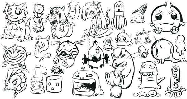 Монстры для срисовки