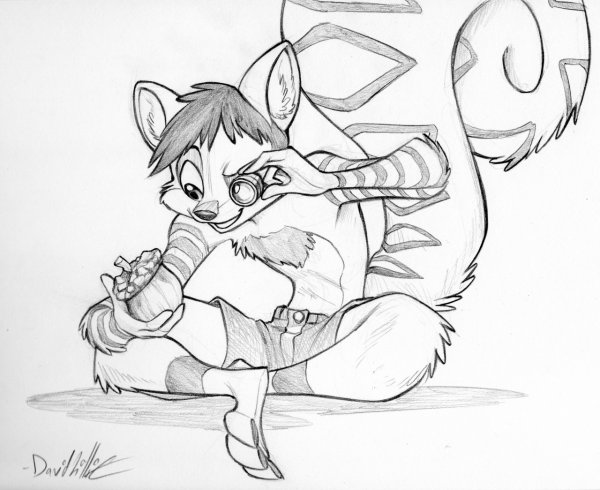 Наброски для рисования фурри