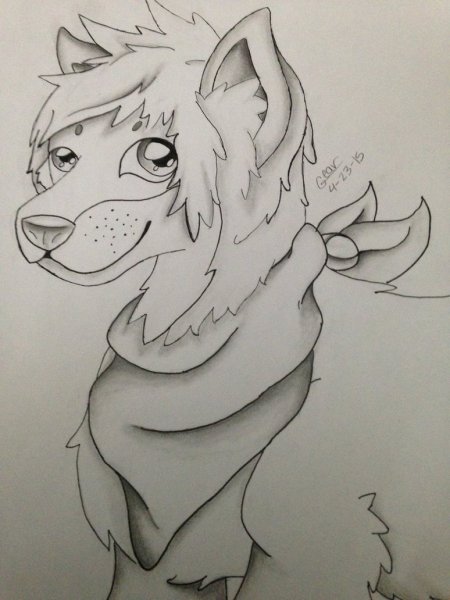 Фурри для срисовки карандашом