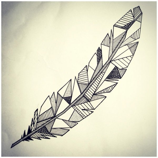 Стилизованные перья