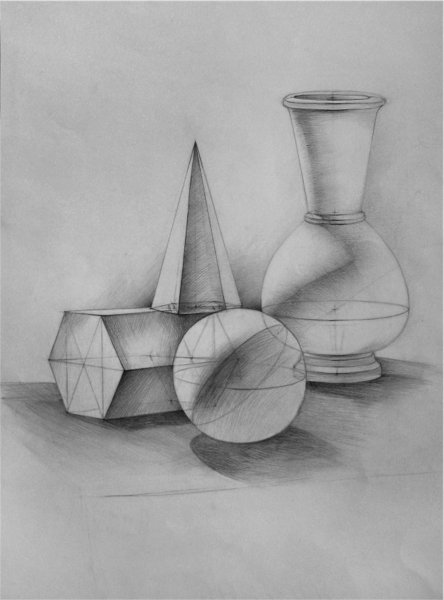 Натюрморт из геометрических тел