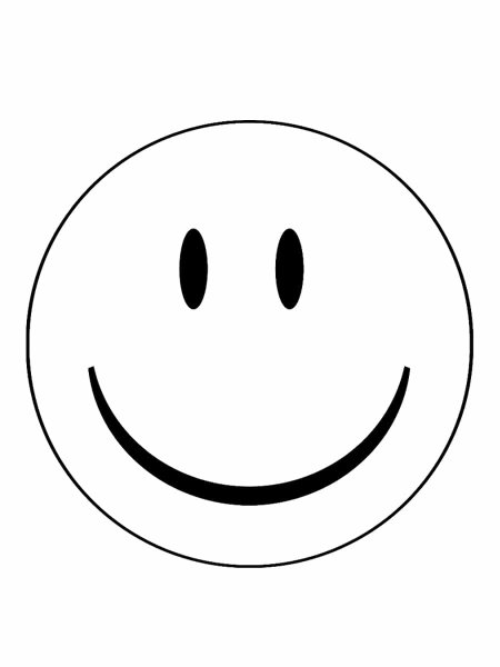 Рожица черно белая