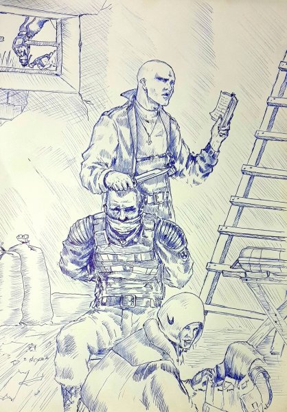 Стрелок сталкер карандашом