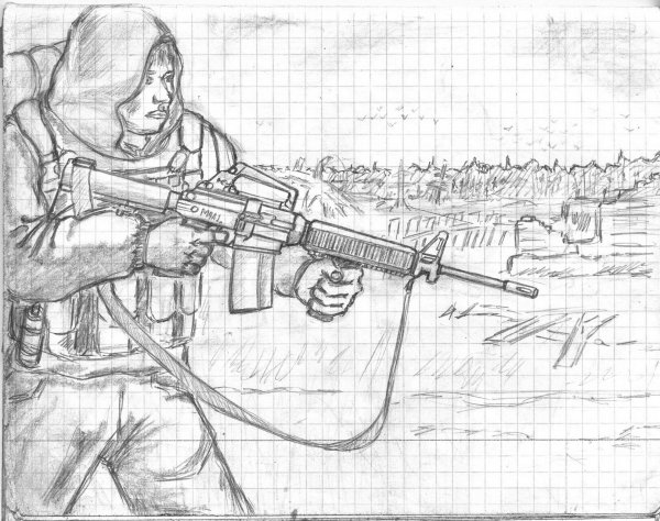 Картинки сталкер рисунки карандашом