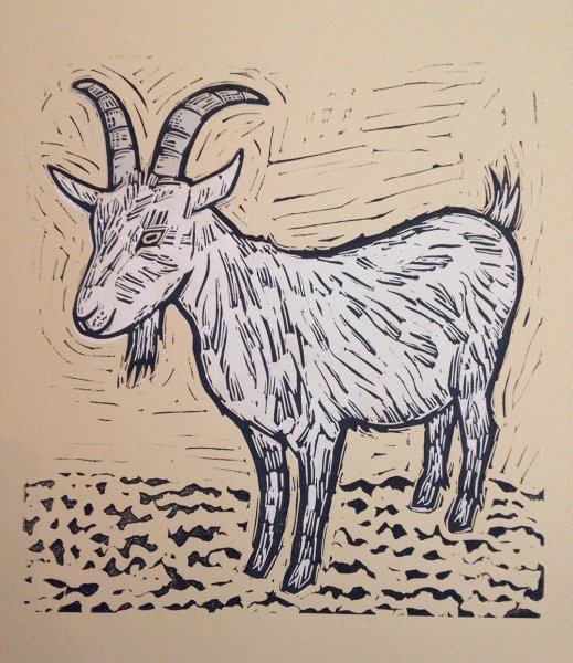 Стилизованные козы арт