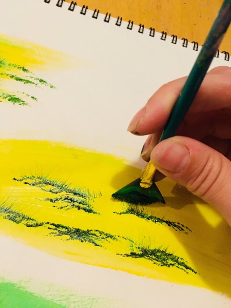 Техники рисования кистью