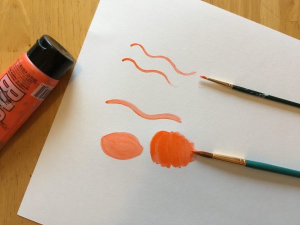 Рисование акрилом на бумаге