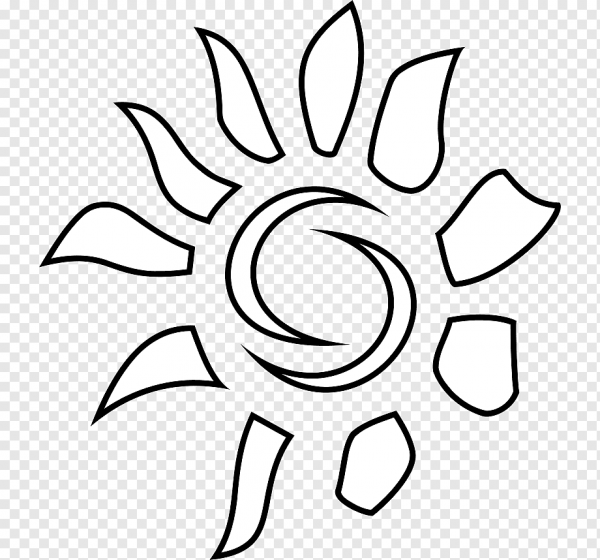 Солнце контур