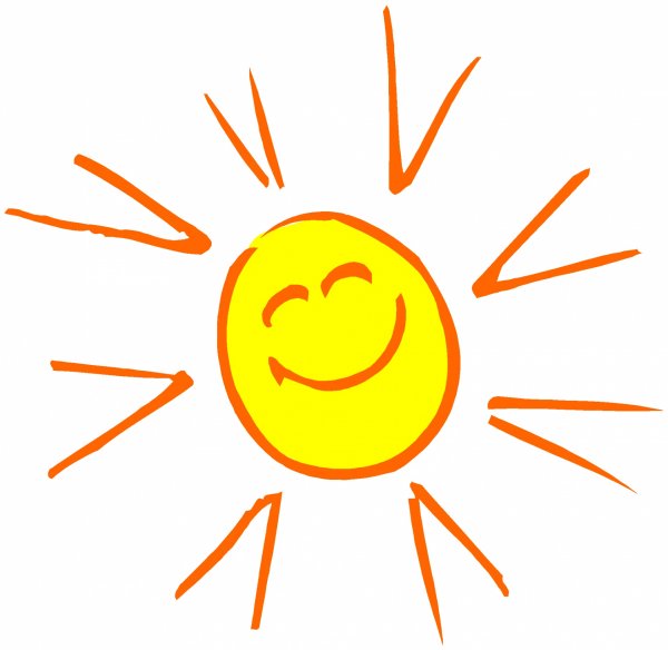 Солнышко карандашом