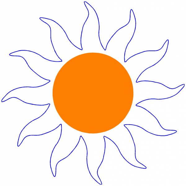 Нарисовать солнышко