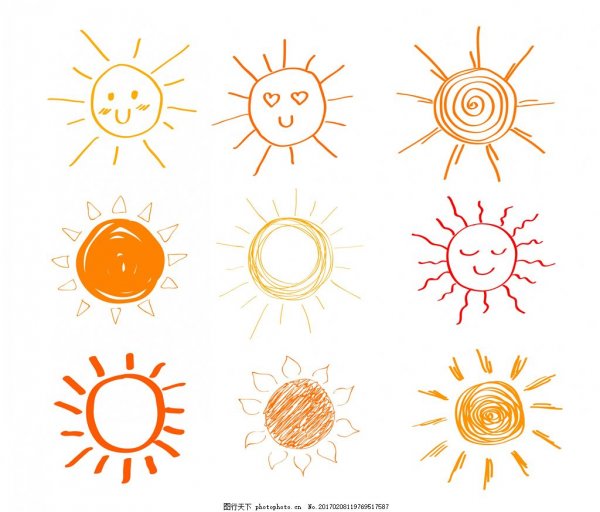 Солнце схематичное изображение