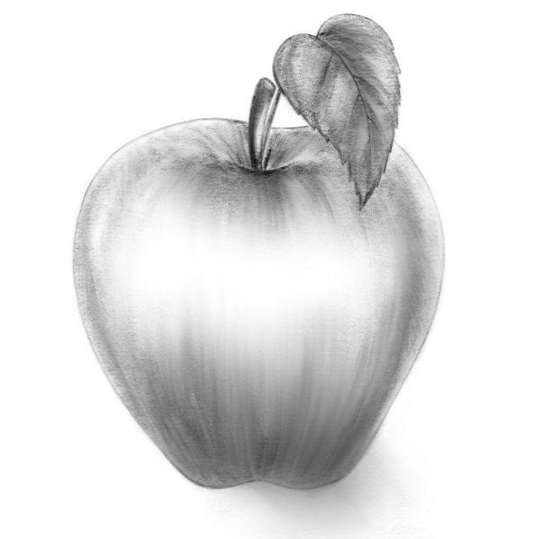 Яблоко набросок