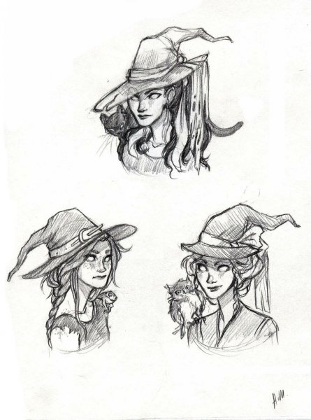 Ведьмочка карандашом