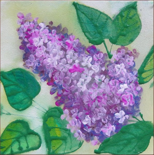 Цветы рисование сирень