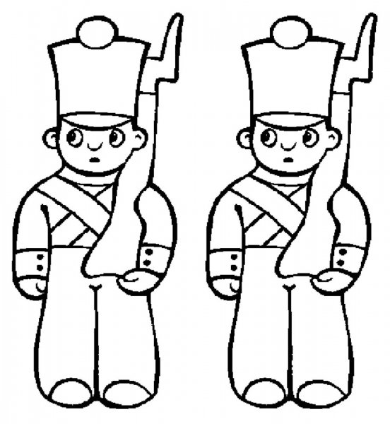 Деревянные солдатики раскраска