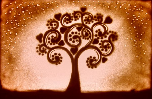 Песочное рисование