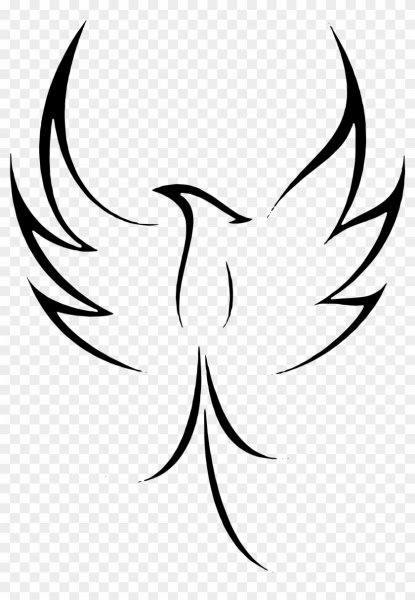 Феникс маленький эскиз