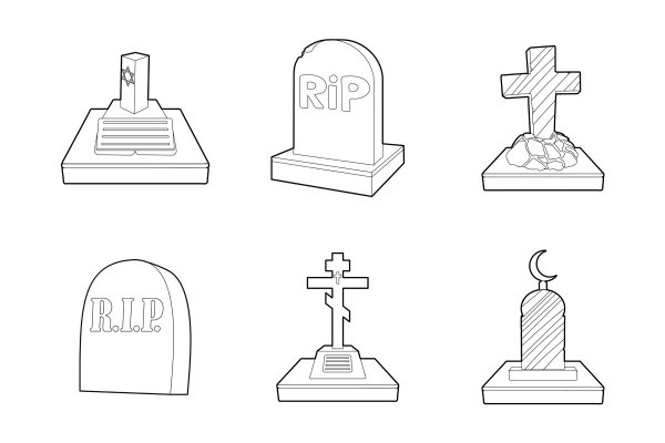 Как рисовать могилу