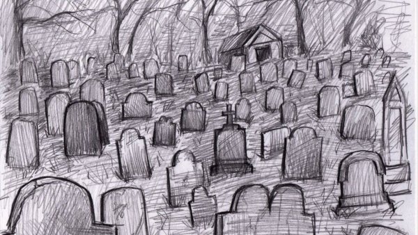 Кладбище карандашом