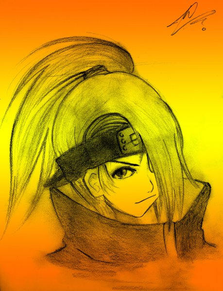 Дейдара набросок