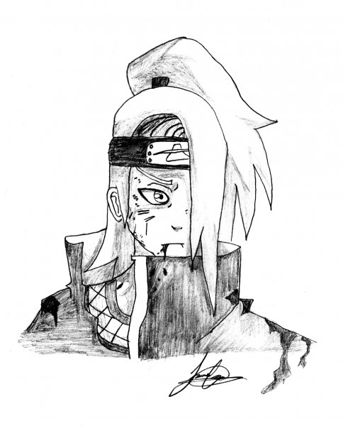 Дейдара Наброски Кишимото