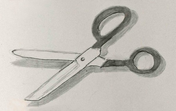 Ножницы набросок