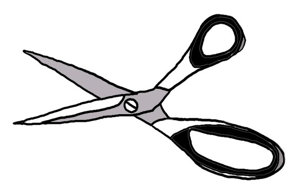Ножницы рисунок