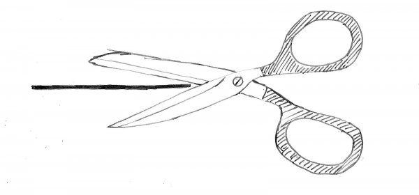 Ножницы раскраска