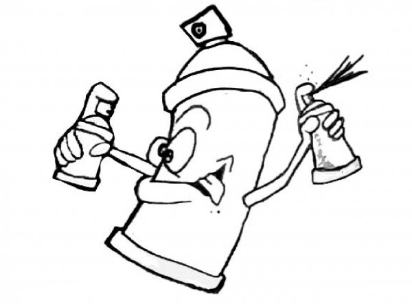 Граффити баллончик