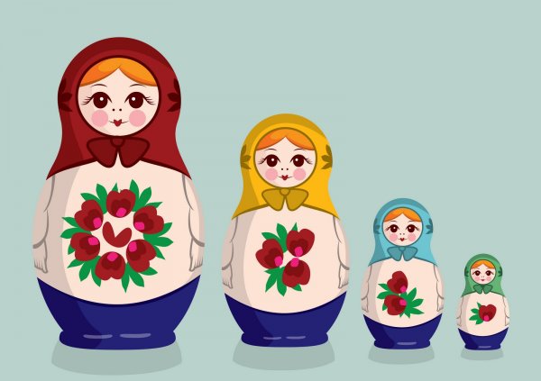 Рисование матрешки