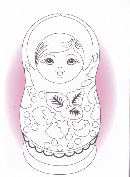 Рисование матрешки