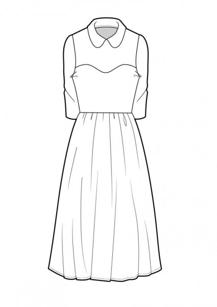Нарисовать платье